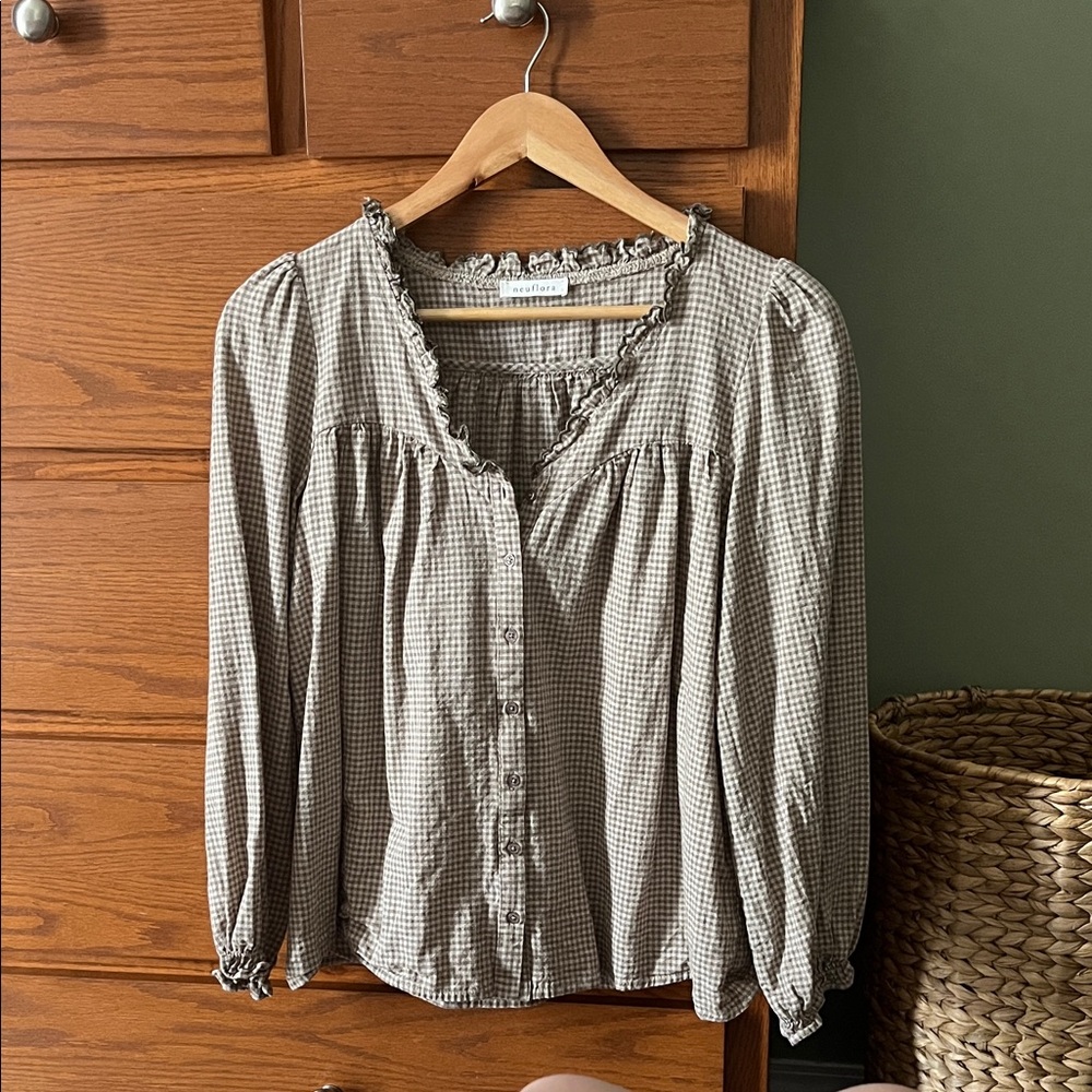 Neuflora gingham blouse